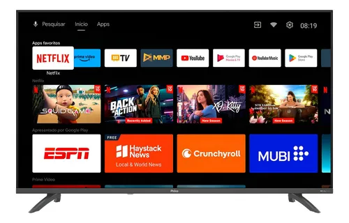 Smart Tv 43 Philco Android Tv Full Hd Borda Infinita P43eaa